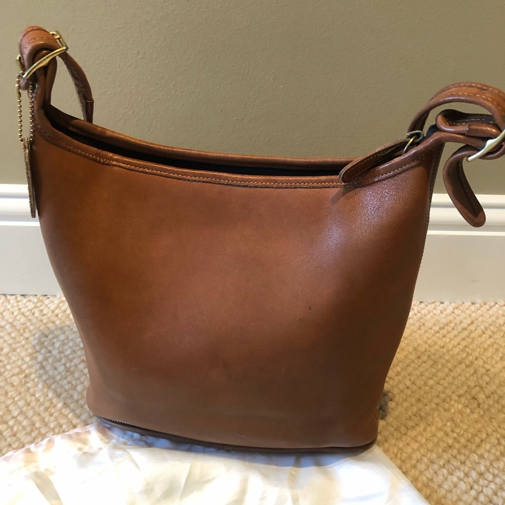 Coach satchel brown leather